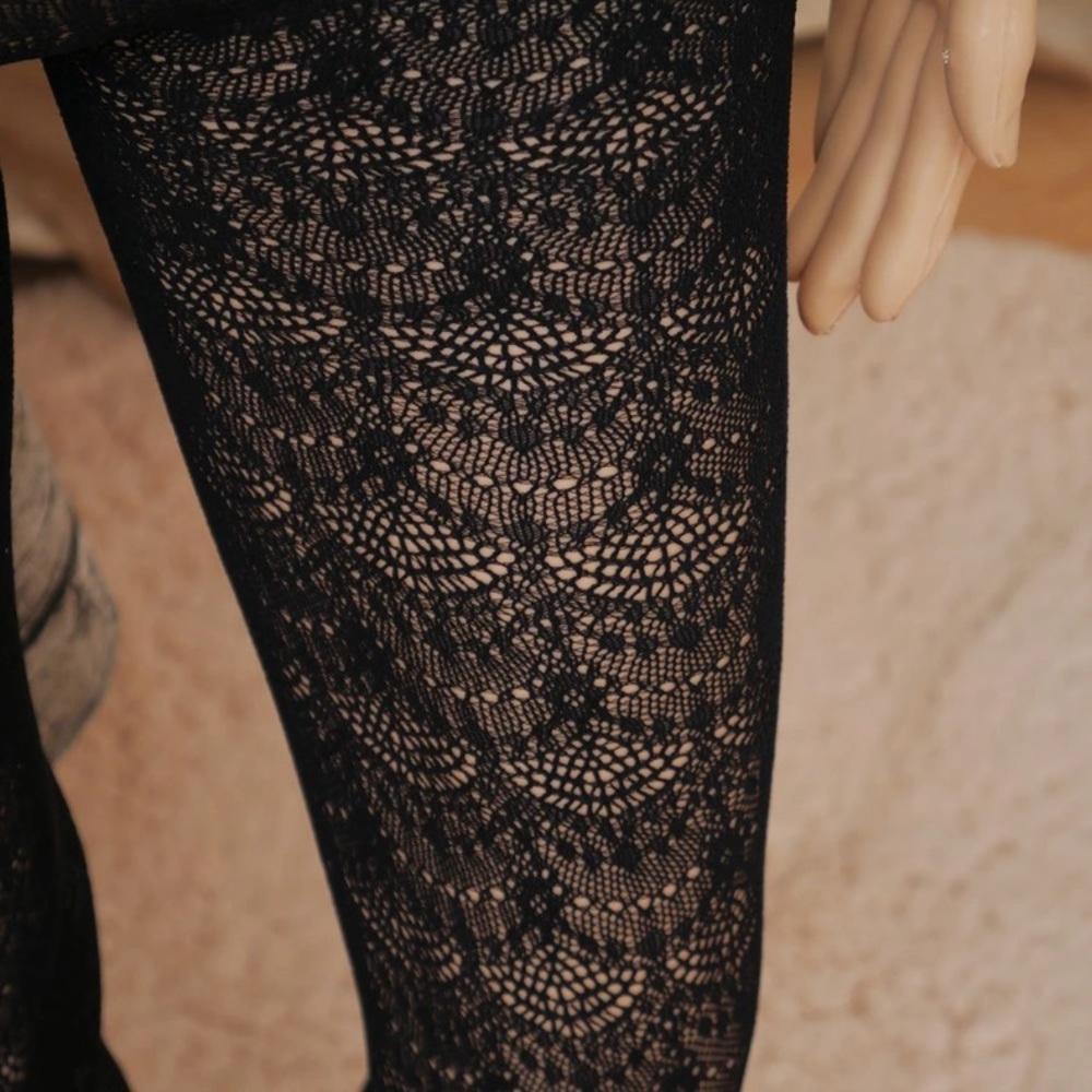 Patterned Nylon Tights - Picture 6 of 7
